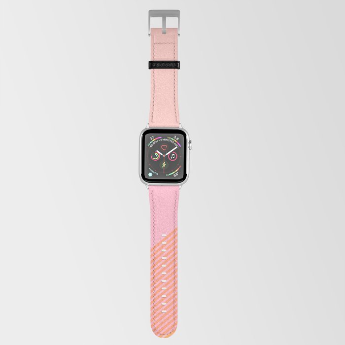 Shapes and Lines and in Pink, Peach, and Blue Apple Watch Band