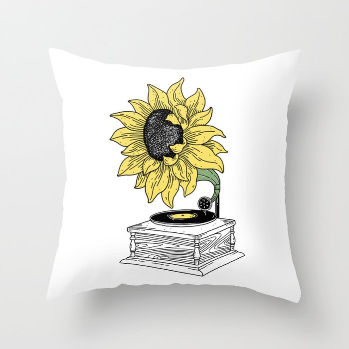Singing in the sun Throw Pillow