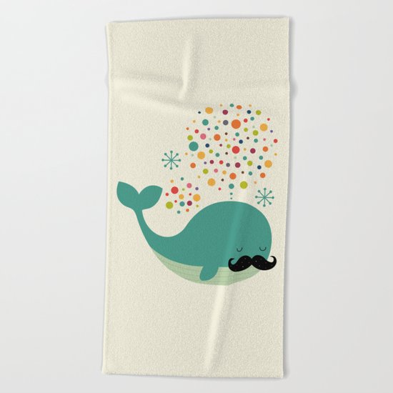 Firewhale Beach Towel