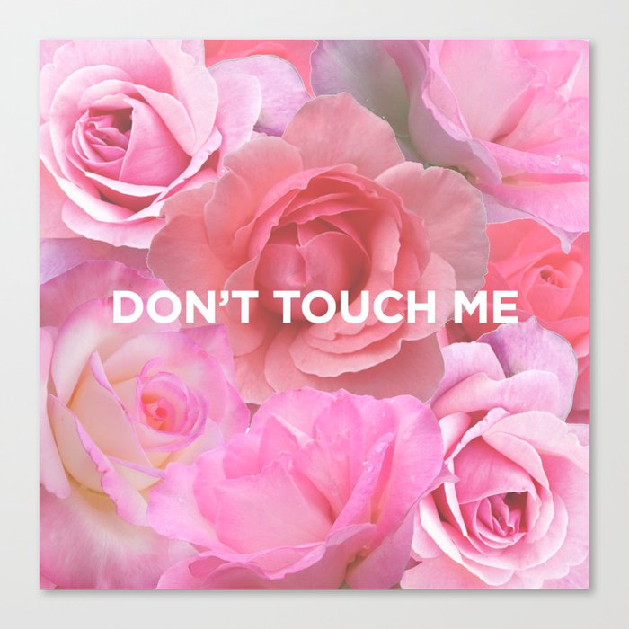 Don't Touch Me Canvas Print