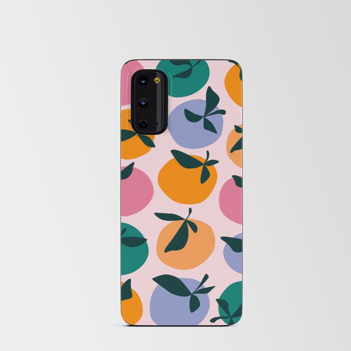 Modern Abstract Orange Pattern Android Card Case
