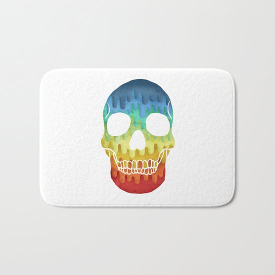 Paper Skull Bath Mat