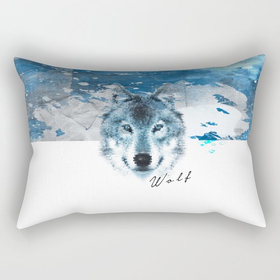 WOLF Rectangular Pillow