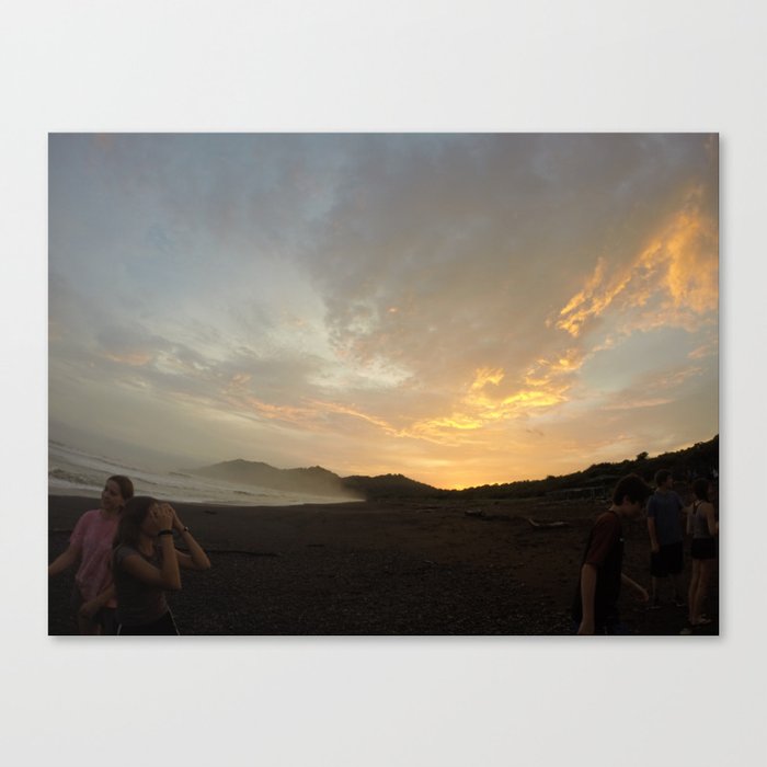 Sunset will set and mist will rise Canvas Print