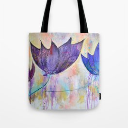 Just do you, trio of abstract lotus flowers Tote Bag