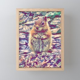 Ground Squirrel Framed Mini Art Print