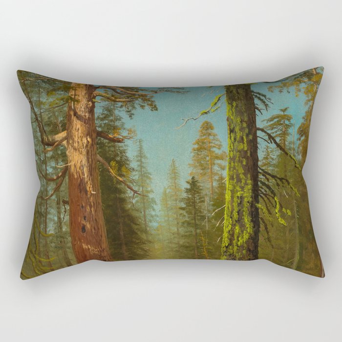 The Grizzly Giant Sequoia, Mariposa Grove, California - Albert Bierstadt Rectangular Pillow