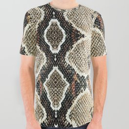 Luxury Snake Print All Over Graphic Tee