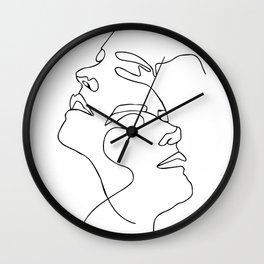Abstract Face Wall Clocks For Any Decor Style Society6