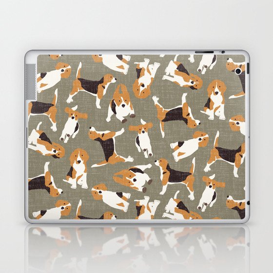 beagle scatter stone Laptop & iPad Skin