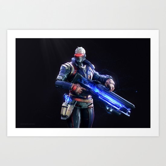 Soldier 76 v2 Art Print