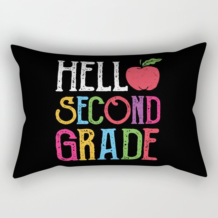 Hello Second Grade Back To School Rectangular Pillow