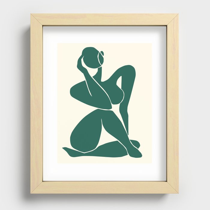 Body in Jade Recessed Framed Print
