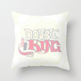 DOUBLE KING: Title Card Throw Pillow