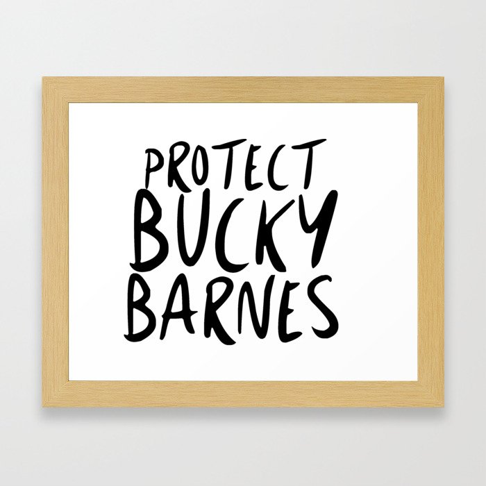 Protect Bucky! Framed Art Print