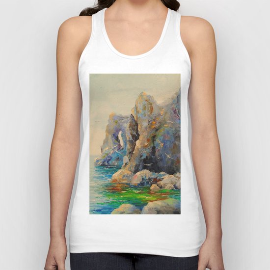 Rocks on the beach Unisex Tank Top