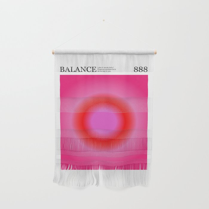  Balance Poster, Pink and Red Gradient  Wall Hanging