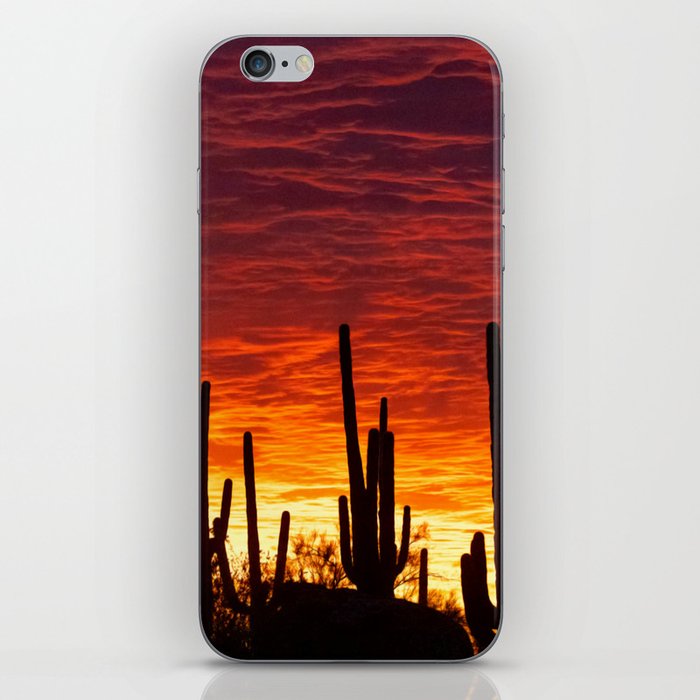 Tucson Mountain Park Sunset iPhone Skin