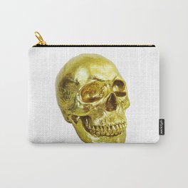 Goldish Skull Carry-All Pouch