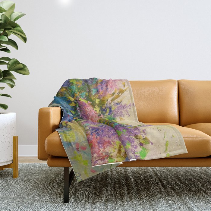 Lilacs Throw Blanket