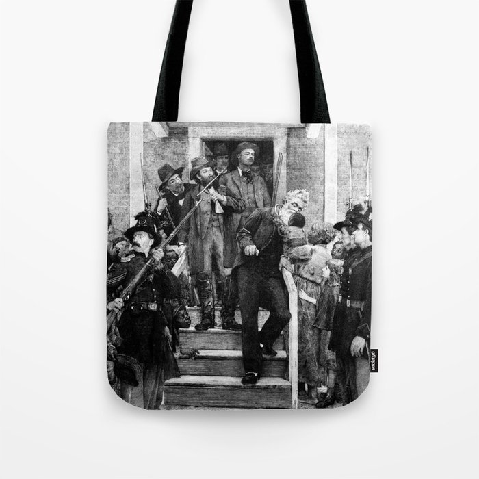 The Last Moments of John Brown Engraving - Thomas Hovenden Tote Bag
