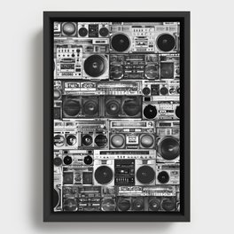 house of boombox Framed Canvas