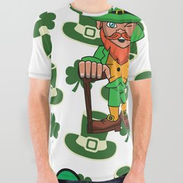 Patrick's Day All Over Graphic Tee