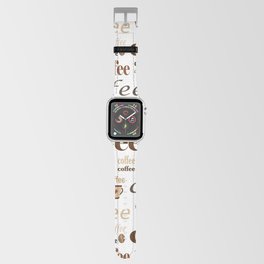 Pattern for Caffeine Coffee Lover Apple Watch Band