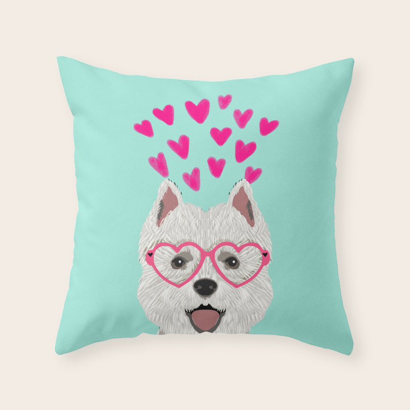 Westie West Highland Terrier White Valentines Day Dog Lover Pet