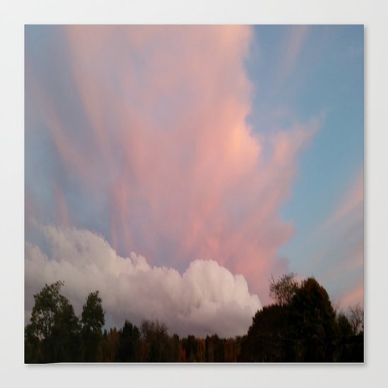 Dance of Two Clouds Canvas Print