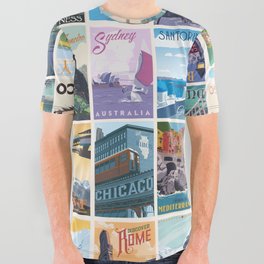 Travel the World All Over Graphic Tee
