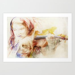 Violin Art Print