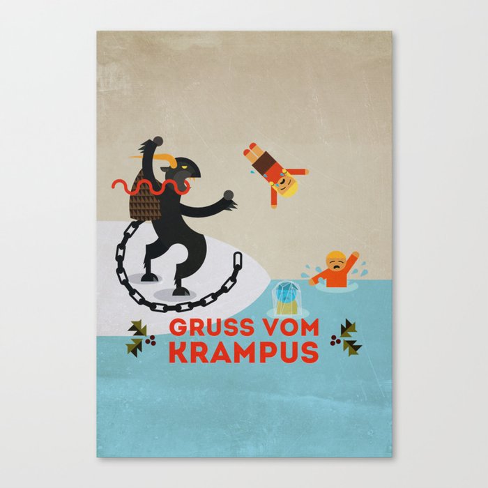 Gruss vom Krampus III Canvas Print