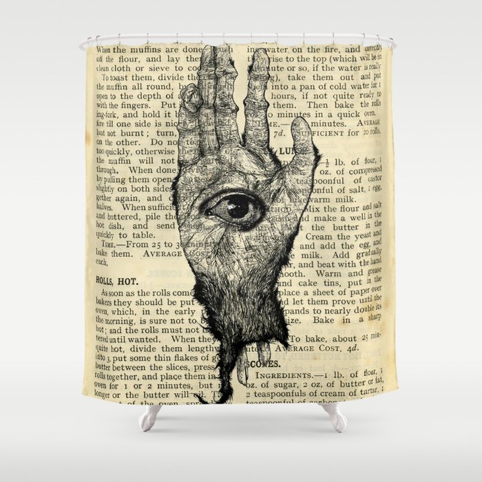 Monkey's Paw Shower Curtain by 2