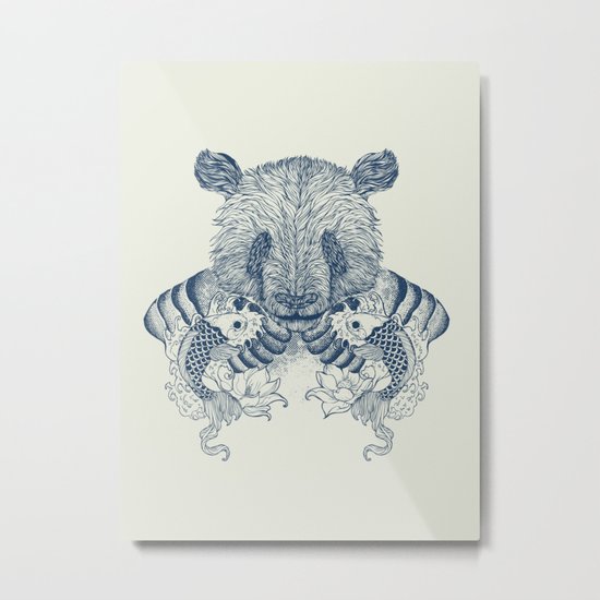 Panda Tattoo Metal Print