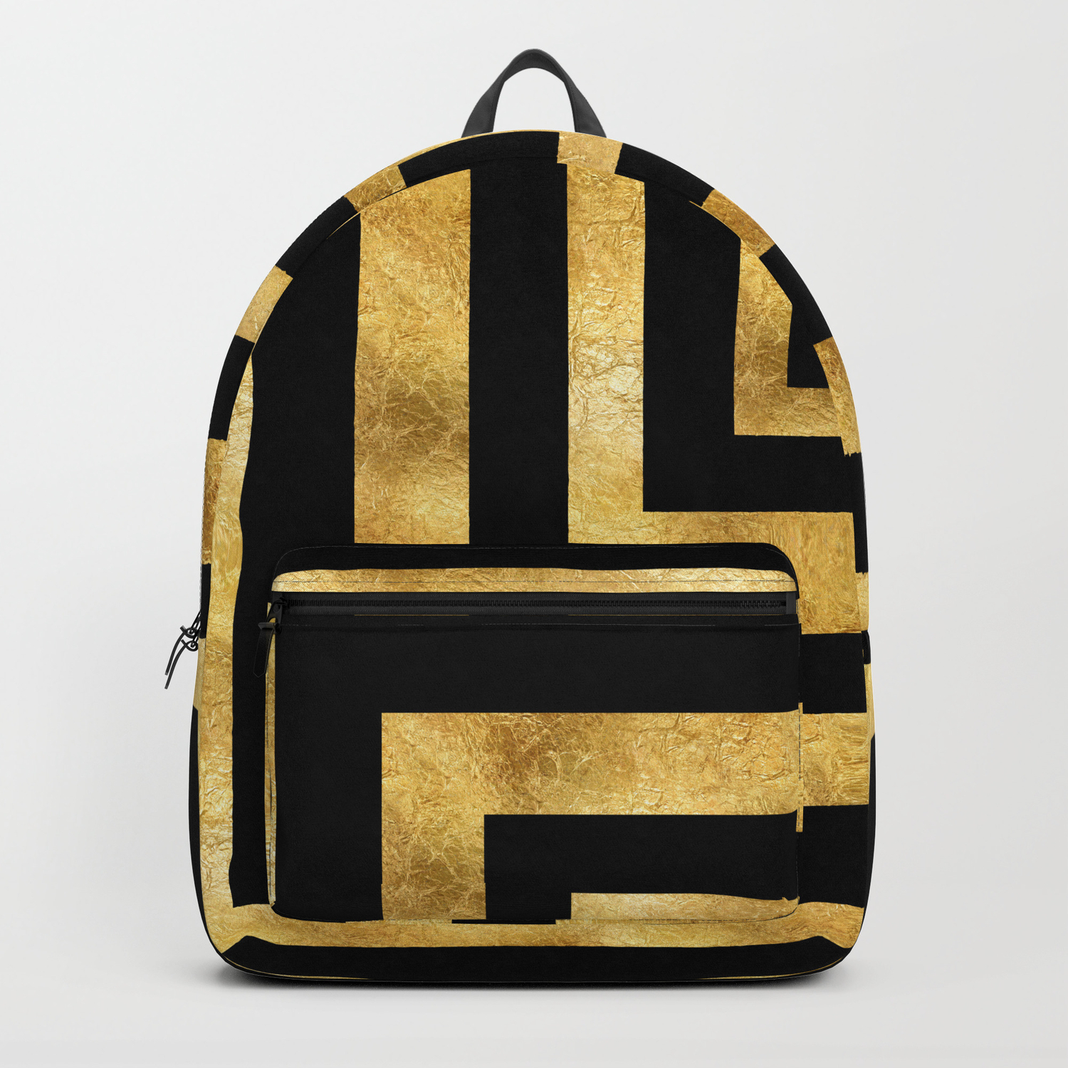 Art Deco Squares Black And Gold Minimal Art Design Kirovair