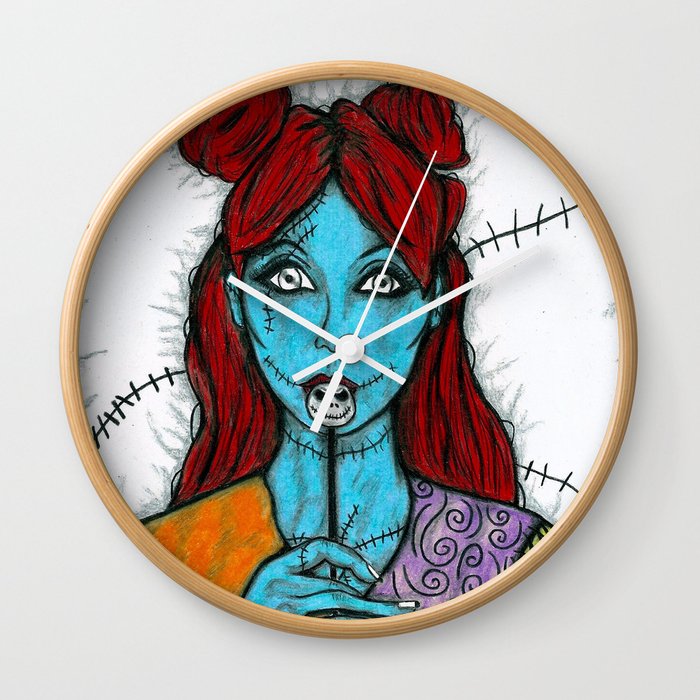Sally The Nightmare Before Christmas Wall Clock By