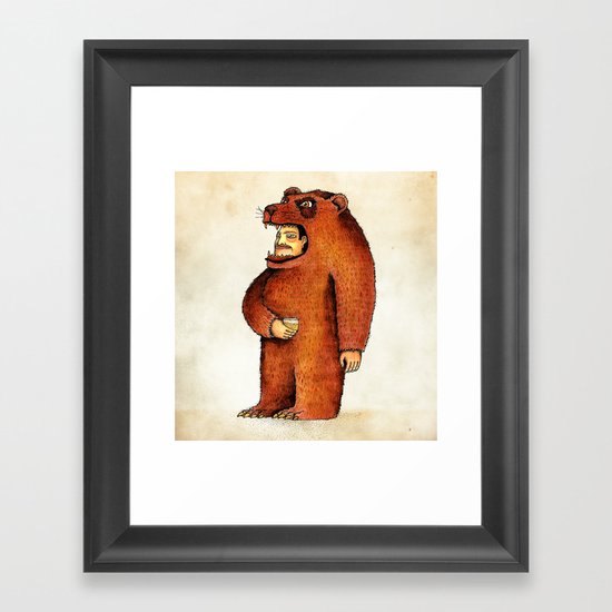 Oso pico tibio Framed Art Print