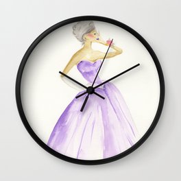 You Cannot Ignore the Color Purple Wall Clock | Vintagefashion, Formalwear, Womenofcolor, Roses, Thecolorpurple, Midcenturymodern, Watercolor, Dancing, Purplelipstick, Theemptynest 