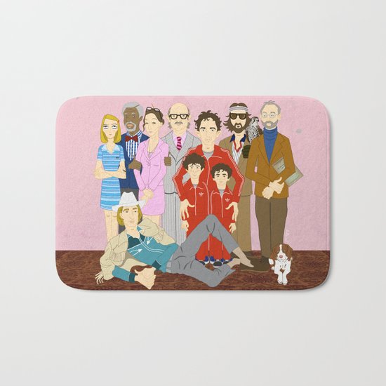 Royal Tenenbaums Family Portrait Bath Mat