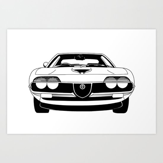 Alfa Romeo Montreal Art Print