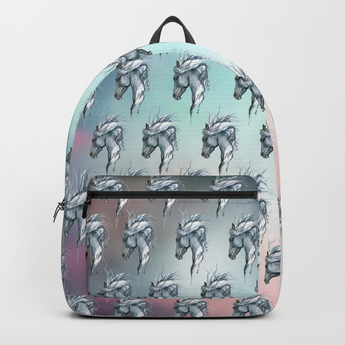 Aqua horse Backpack