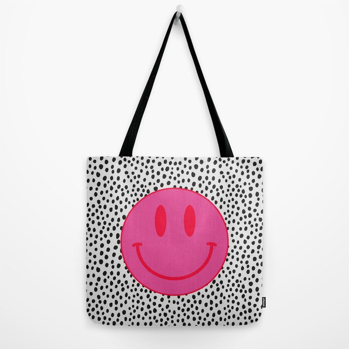 Cessfle Preppy Smiley Face Tote Bag, Corduroy Tote Bag Aesthetic Smiley  Cute Tote Bags Handbag Shoulder Bags Teen Trendy Stuff