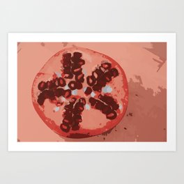 Red Pomegranate Art Print