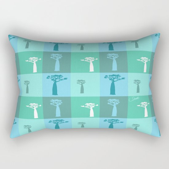 Baobab Azure Rectangular Pillow