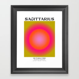 Sagittarius Gradient Print Framed Art Print
