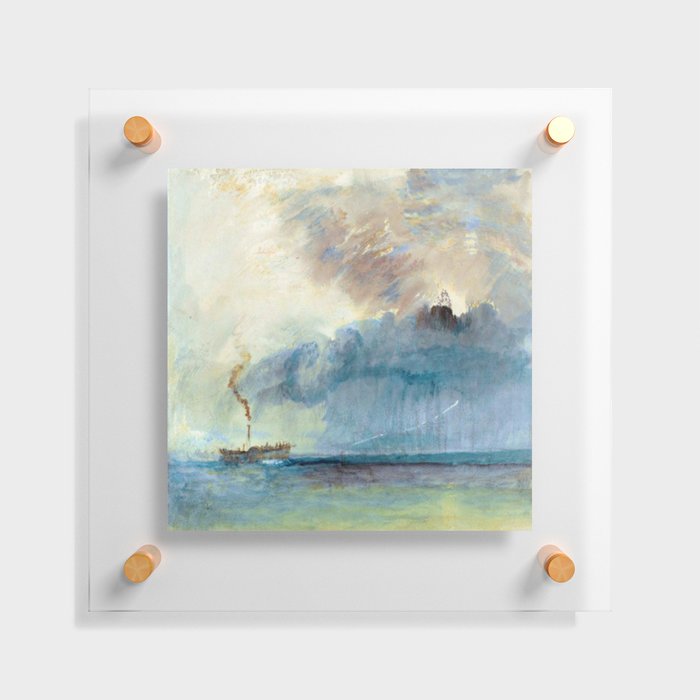 Joseph Mallord William Turner - A Paddle-steamer in a Storm Floating Acrylic Print