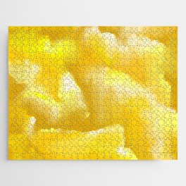 Yellow Gold Brushed Clouds Jigsaw Puzzle