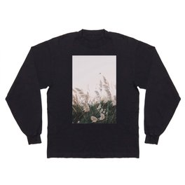 Pampas reeds grass beach Long Sleeve T-shirt
