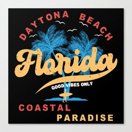Daytona Beach - Florida - Coastal Paradise Canvas Print